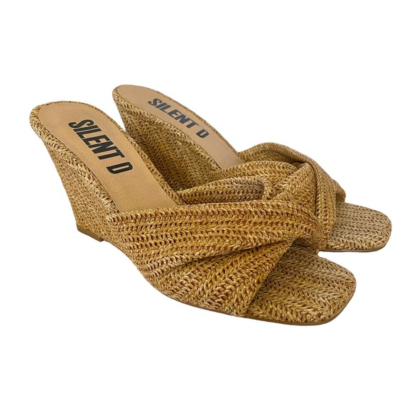 Anthropologie Shoes - Silent D x Anthropologie Katia Natural Raffia Wedge Sandals